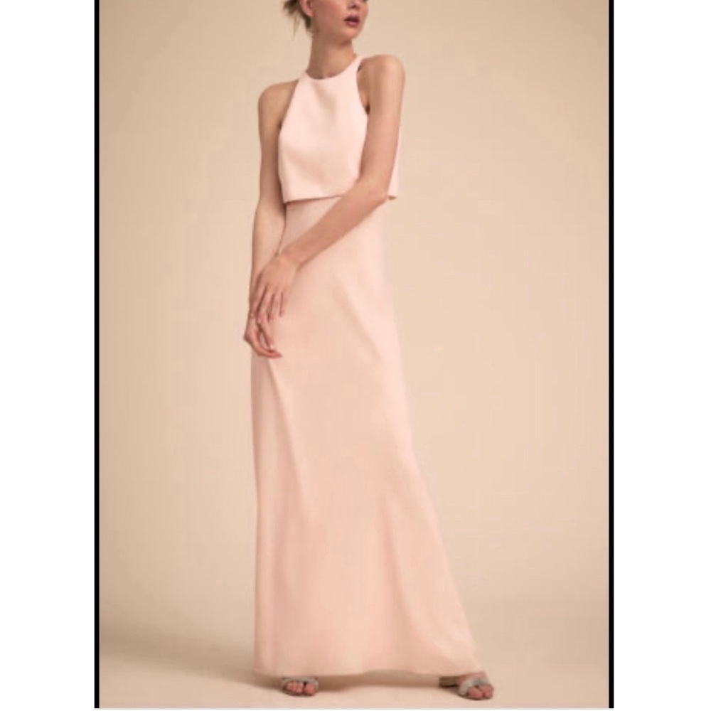 BHLDN Soft Blush Halter Maxi Dress